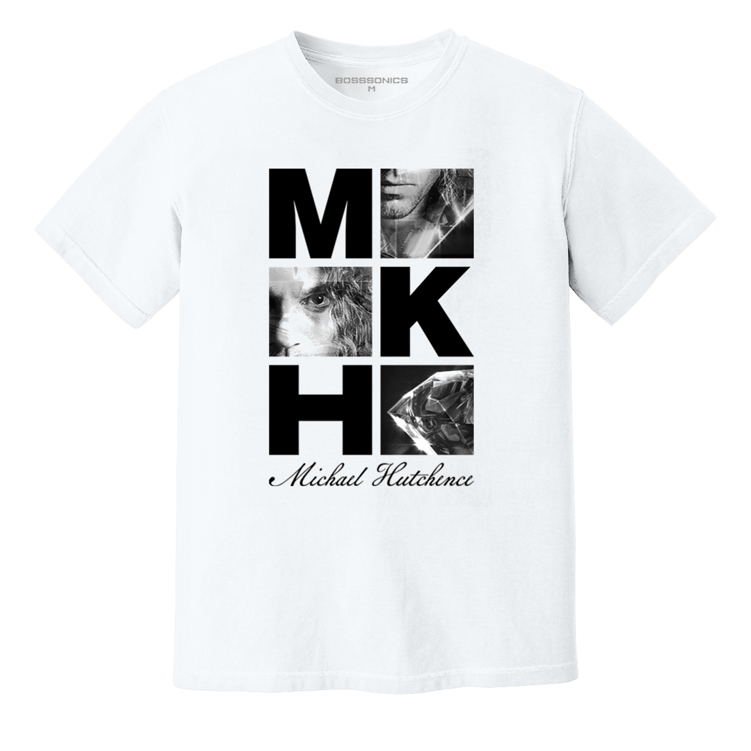 Michael Hutchence - Grid T-Shirt - White